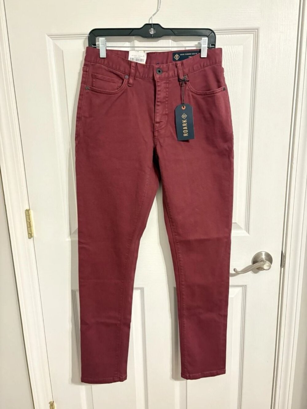 Roark HWY 133 Jeans Mens 30x32 Maroon NWT
